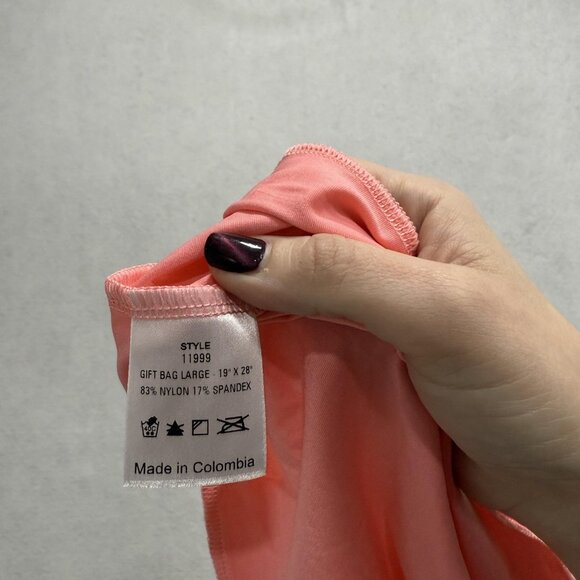 Patagonia Gift Bag Large 19x28 Pink Drawstring Logo Pouch Nylon Style 11999 - Picture 4 of 5